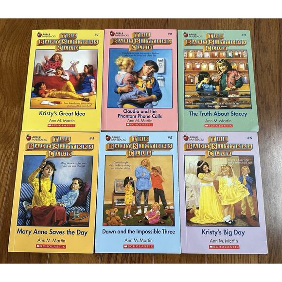 The BabySitters Club Book Collection #1-6 In Retro Tin Collectors Box Ann Martin - Picture 5 of 6